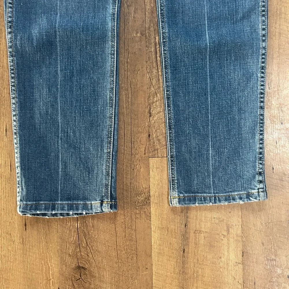 Wrangler High Rise Vintage Taper Jeans Size 2 Straight Leg Light Wash Denim - Picture 8 of 14